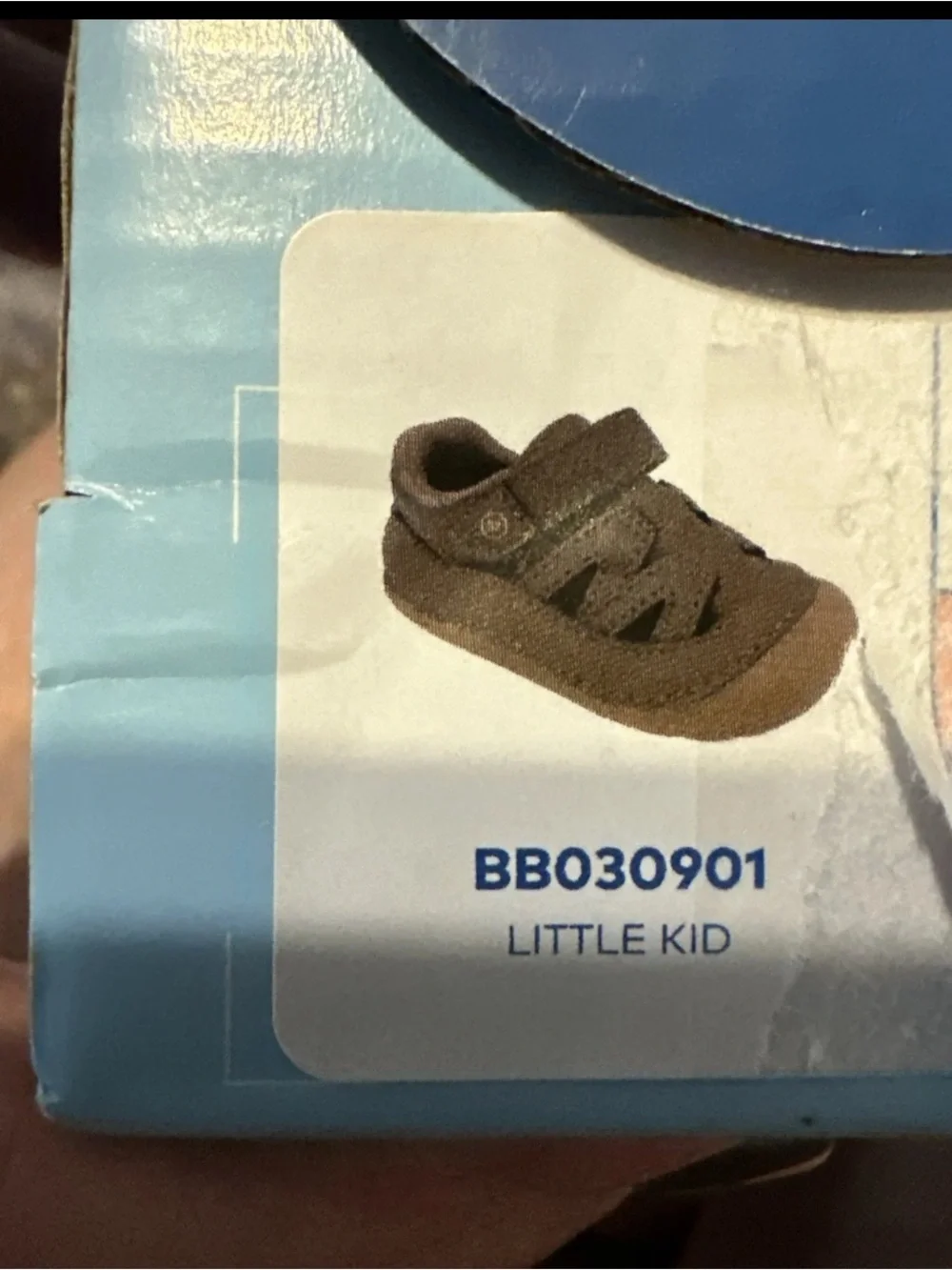 Stride Rite soft motion Toddler Brown Velcro Closed-Toe Sandal, size 6W